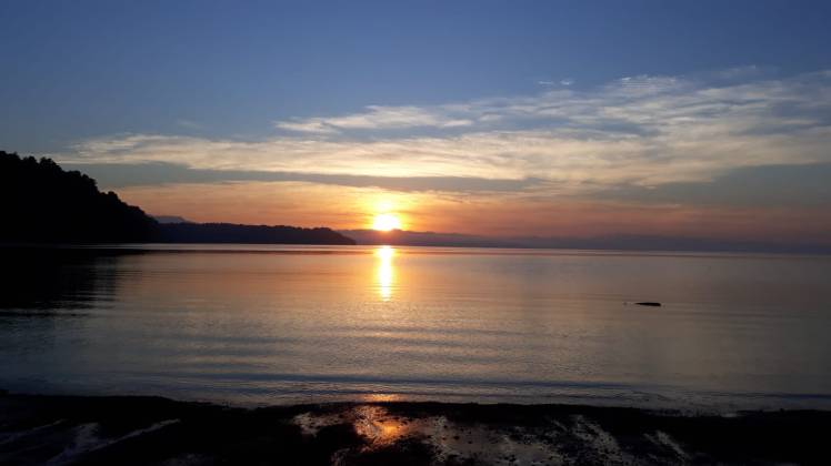 Golfito, Osa peninsula, Costarica, sunset, sea
