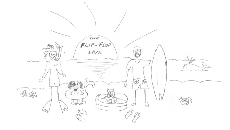 The flipflop life, drawing Cris, hires